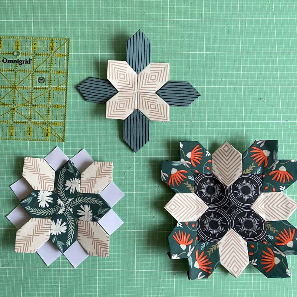 Nähanleitung - Englisch Paper Piecing Dahlia