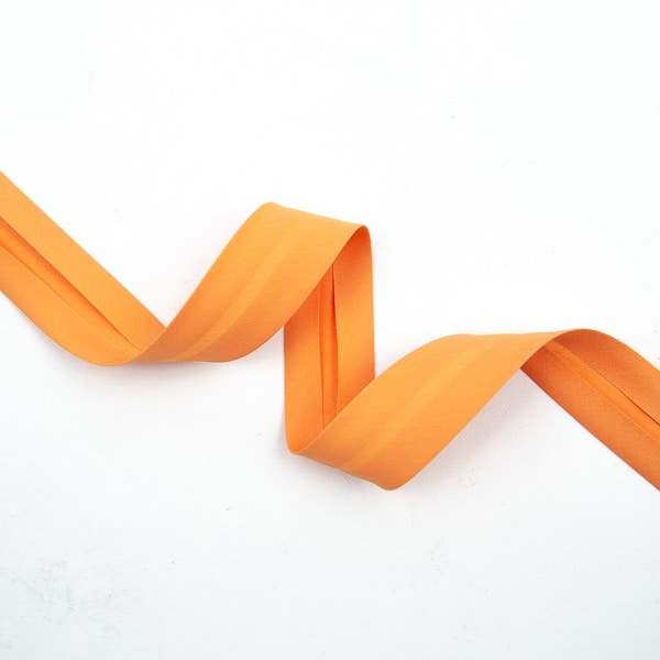 Schrägband Pure Solids in Marmalade 25 mm