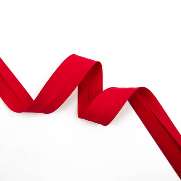 Schrägband Pure Solids in Undeniably Red 25 mm