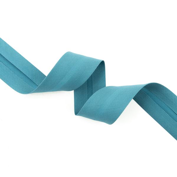 Schrägband Pure Signature Solids in Cerulean 25mm