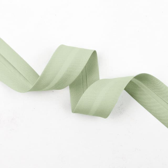Schrägband Pure Signature Solids in Matcha 25mm