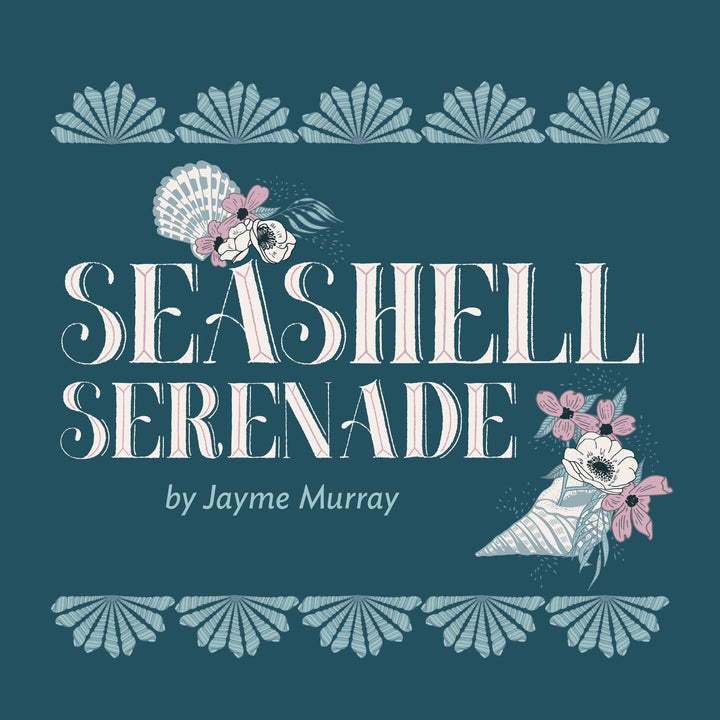 Cloud 9 - Jayme Murray - Seashell Serenade - Neverending in Pink (Extrabreiter Rückseitenstoff)