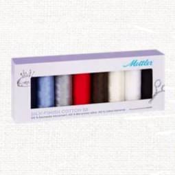 Mettler Silk-Finish Cotton 50 - Set mit 8 Spulen je 150 Meter