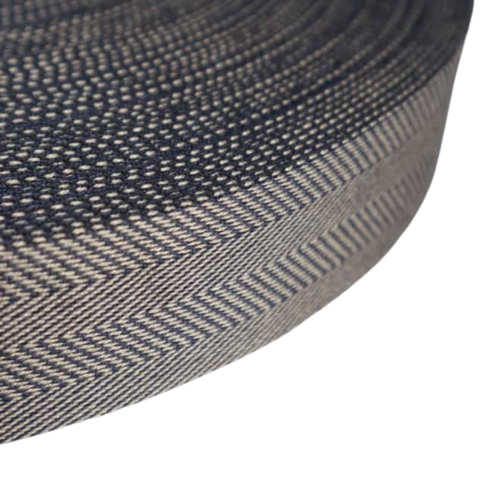Gurtband Premium Fischgrät 40mm in Nocturnal/Sandstone