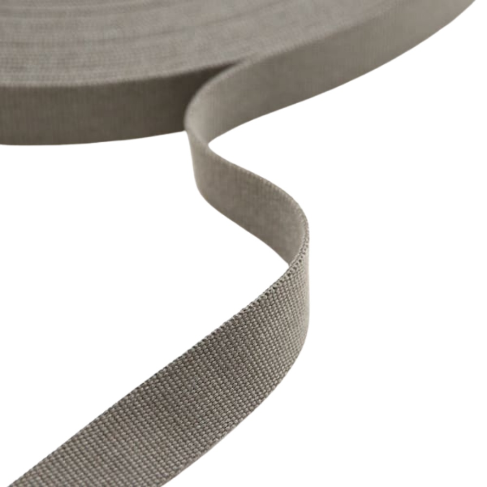 Gurtband einfarbig 30mm - Grau