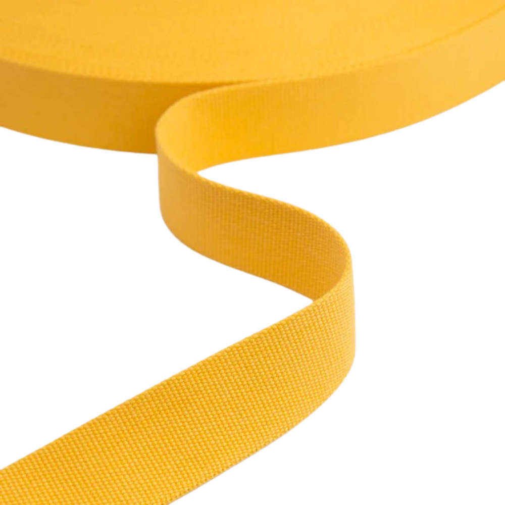 Gurtband einfarbig 40mm -Banana Cream