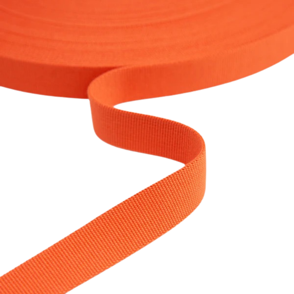 Gurtband einfarbig 30mm - Tigerlily