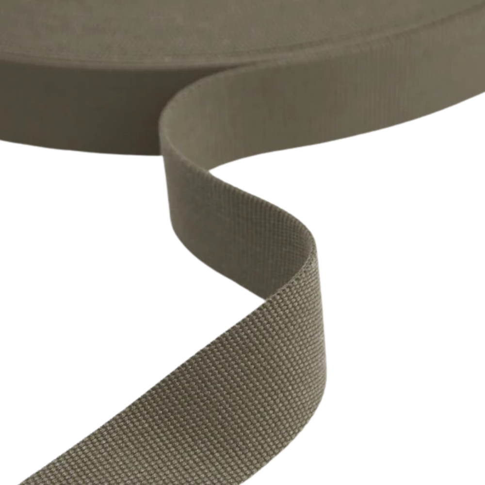Gurtband einfarbig 40mm - Grau