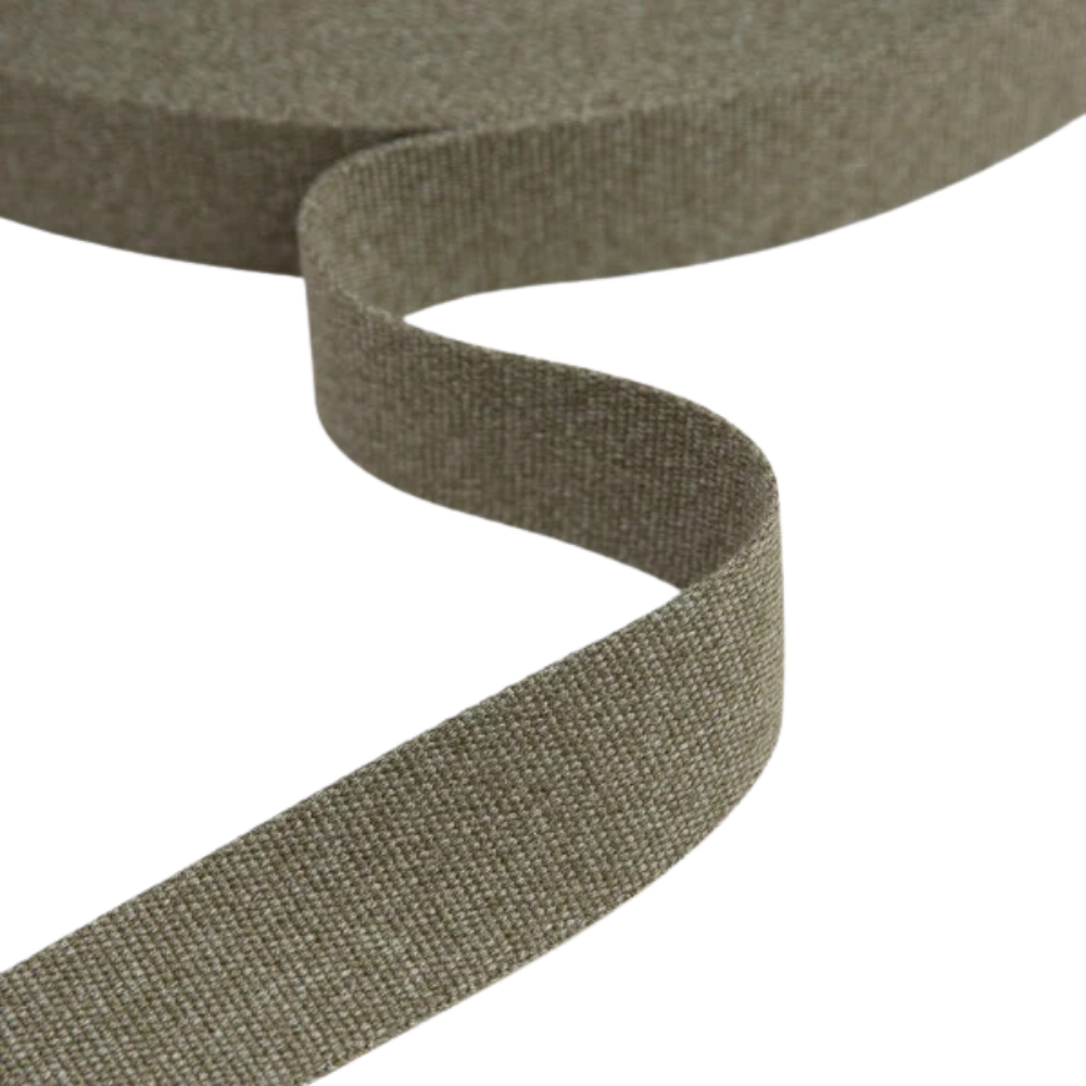 Gurtband einfarbig 40mm - Dried Moss (meliert)