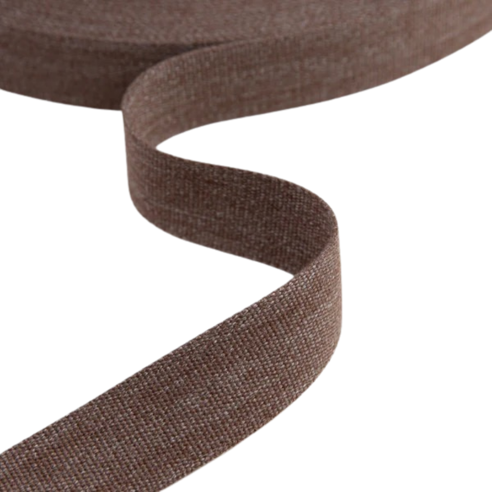 Gurtband einfarbig 40mm - Coffee Bean (meliert)