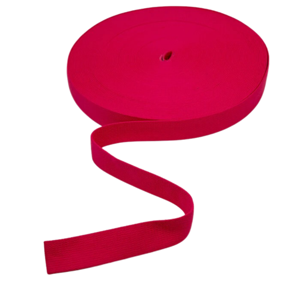 Gurtband 40mm Mit Hahnentritt Struktur in Neon Pink