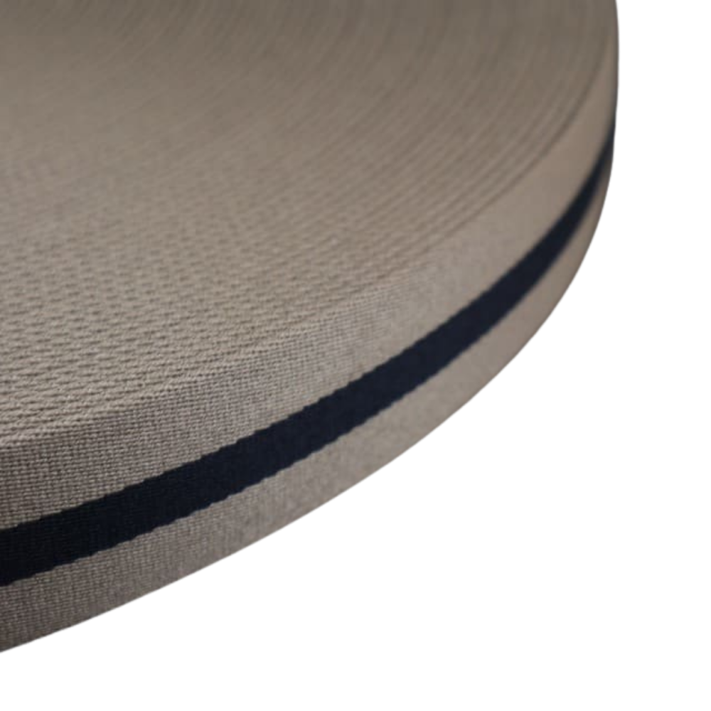 Gurtband Premium 40mm Stripe in Macchiato