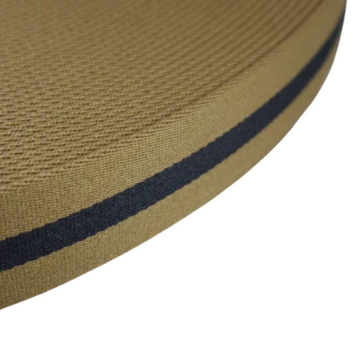 Gurtband Premium 40mm Stripe in Golden Bronze