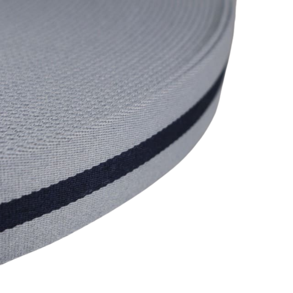 Gurtband Premium 40mm Stripe in Ash