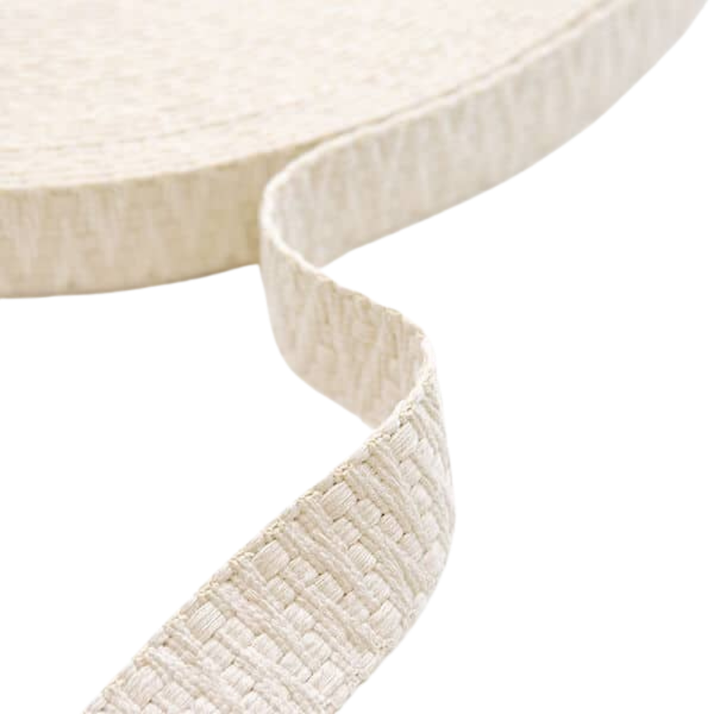 Gurtband Premium-Webung 40mm in Wollweiß