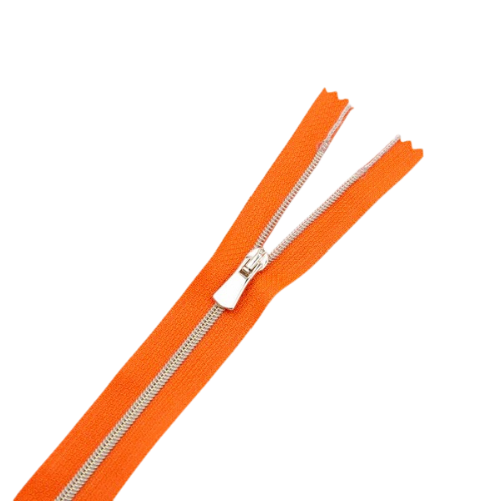 Premium Reißverschluss -50cm - schmal in Burnt Orange