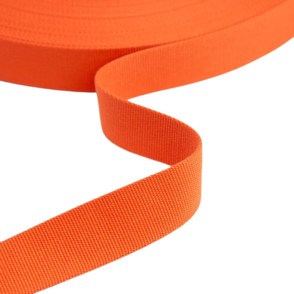 Gurtband einfarbig 40mm -Tigerlily