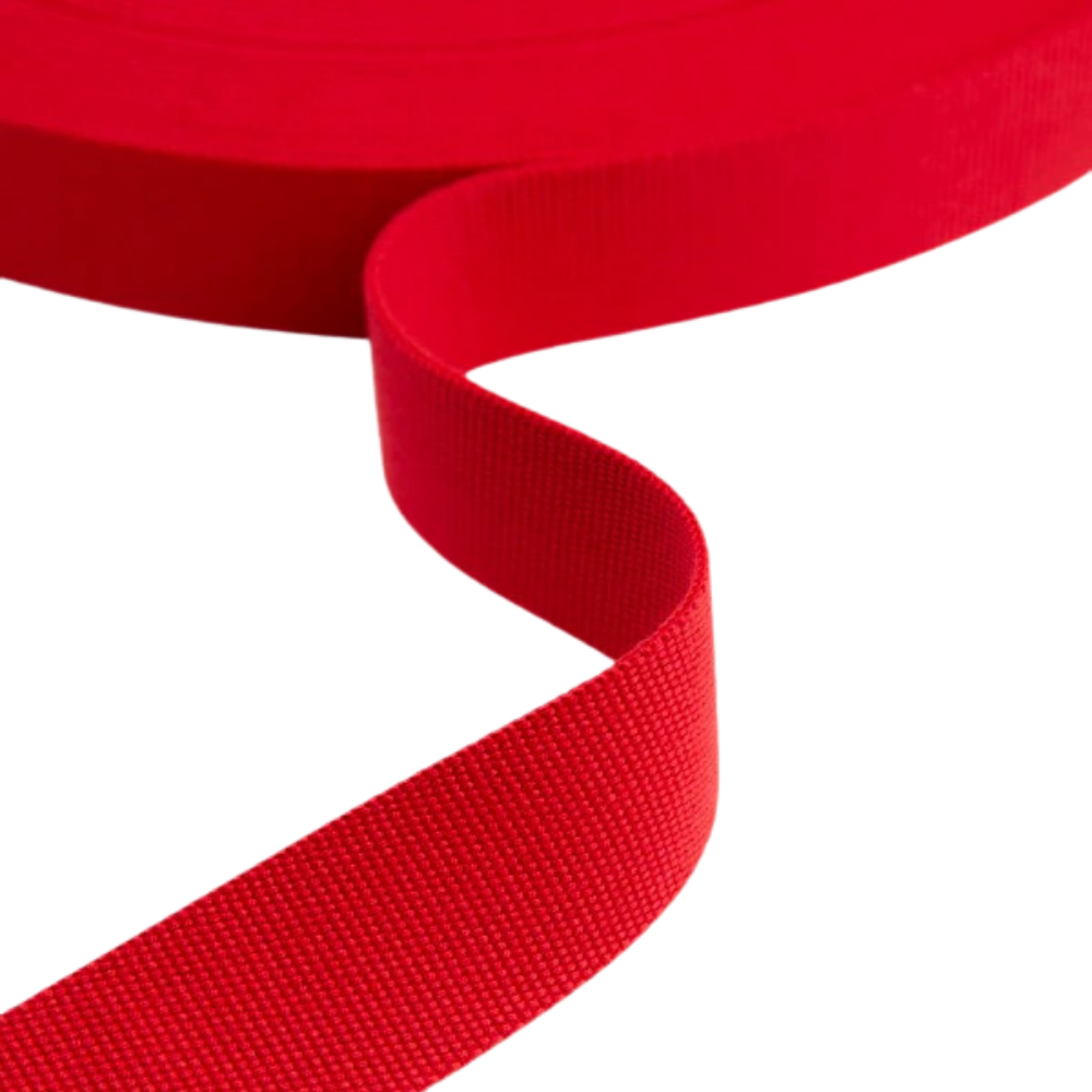 Gurtband einfarbig 40mm -Ruby
