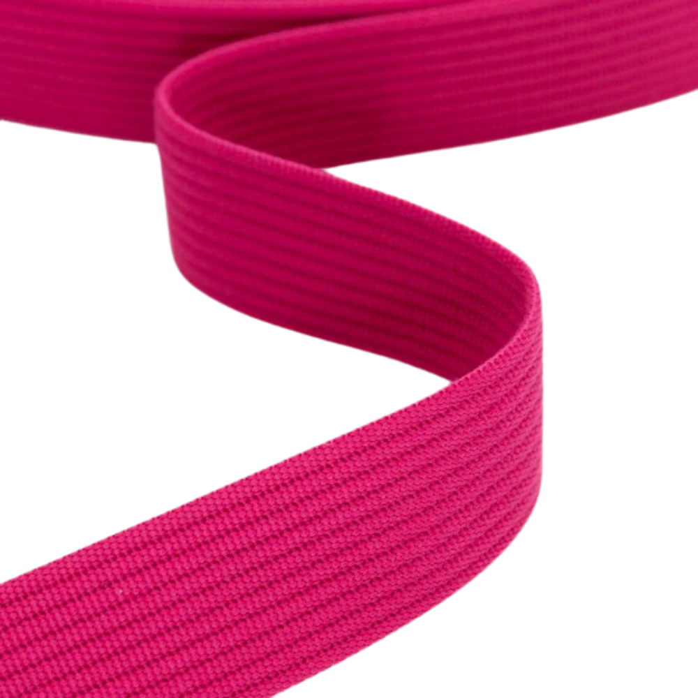 Gurtband Premium Längsstruktur 40mm - Einfarbig in Raspberry Red