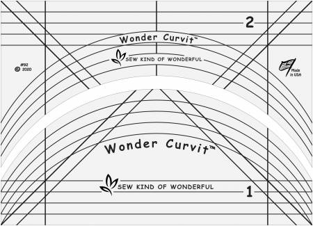 Wonder Curvit Ruler für Quilting