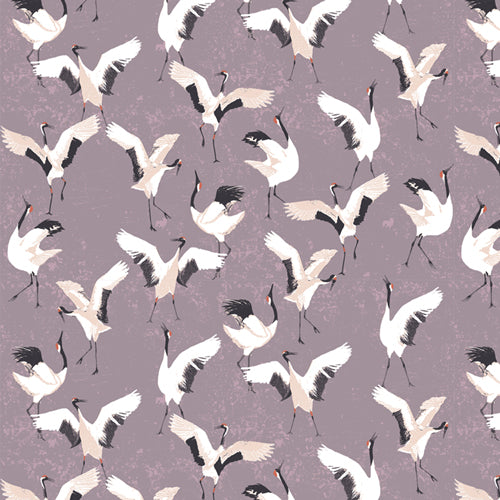 Art Gallery Fabrics - Katarina Roccella - Soar - Dancing Cranes Mineral