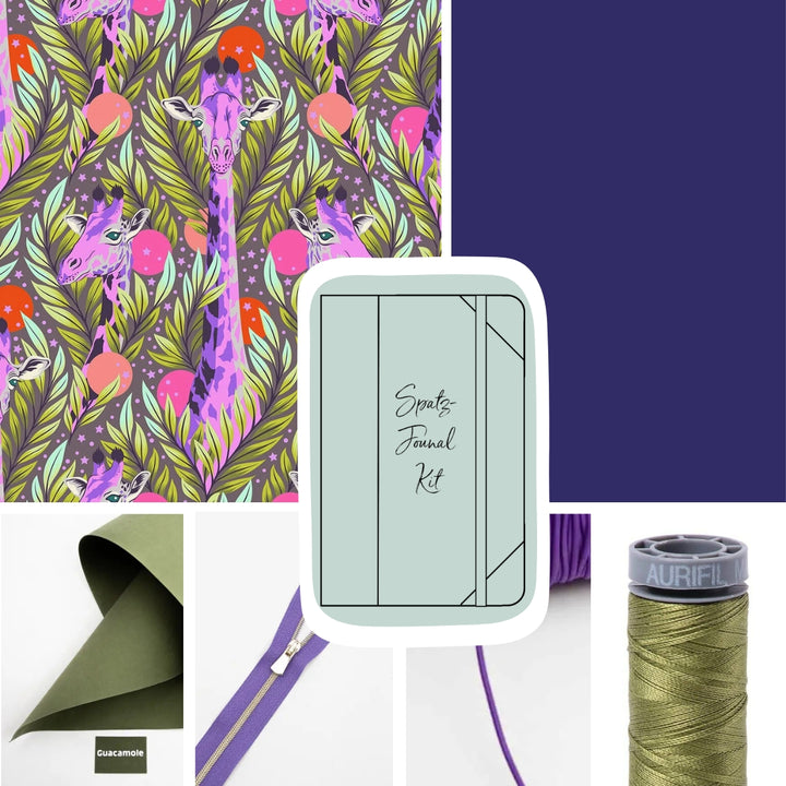 Spatzjournal A5 - Set 4 - Tula Pink Everglow Mystic