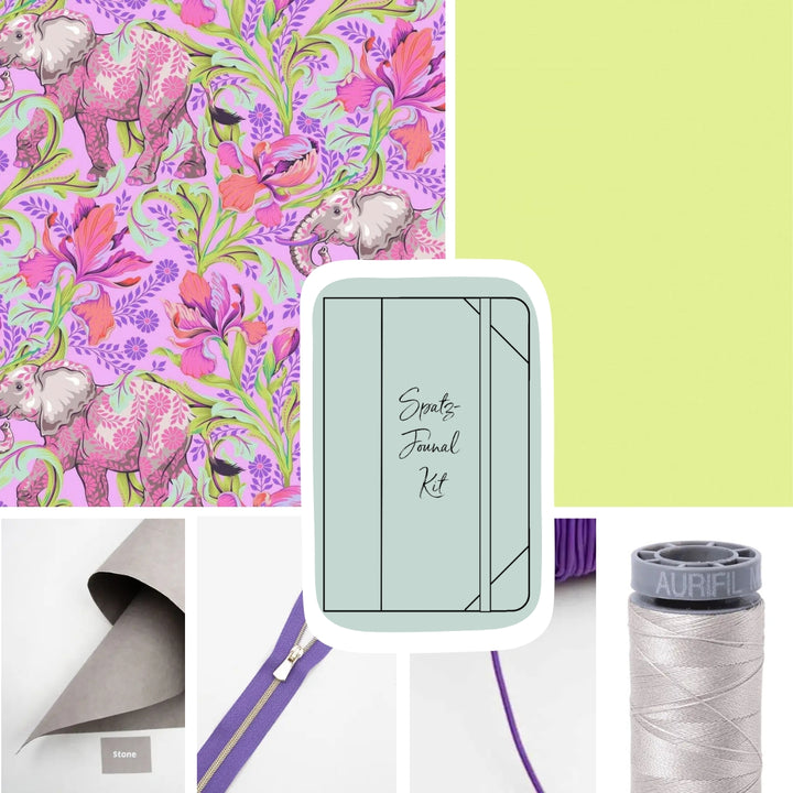 Spatzjournal A5 - Set 6 - Tula Pink Everglow Cosmic