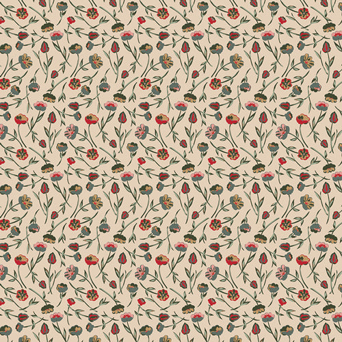 Art Gallery Fabrics - Sharon Holland - Spruce - Tulip Time Wintertide
