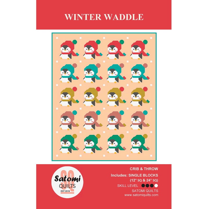 Schnittmuster Quilt "Winter Waddle" von Satomi Quilts (englisch)