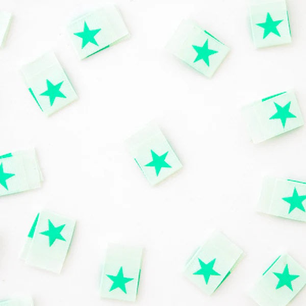 Webetiketten von Sarah Hearts: Mint Green Star