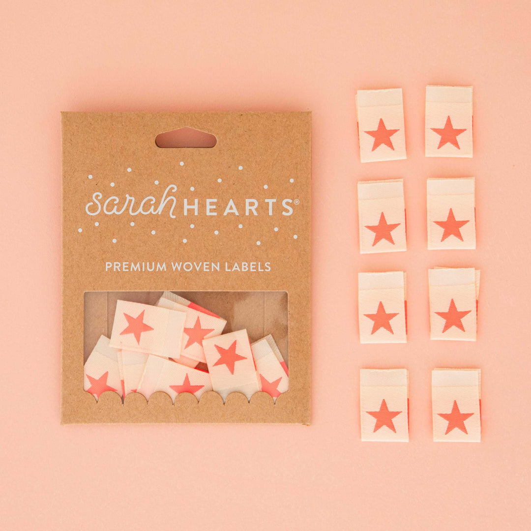 Webetiketten von Sarah Hearts: Neon Pink Star