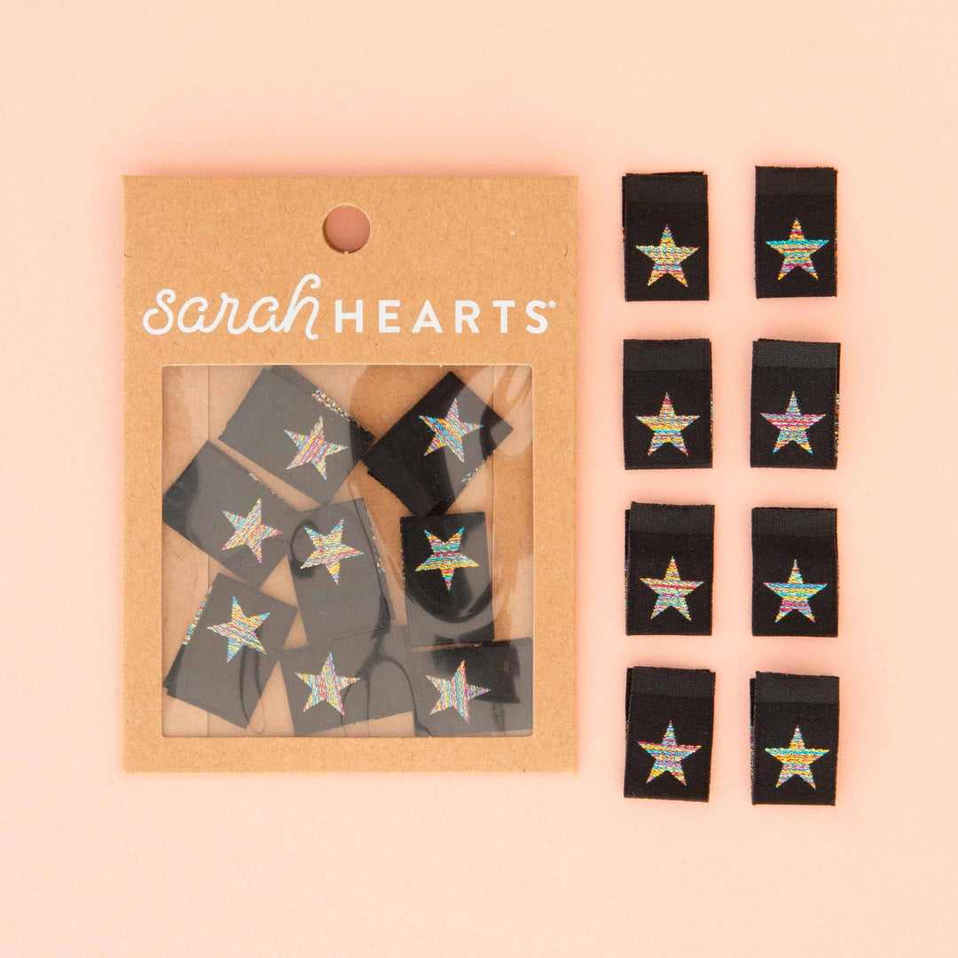 Webetiketten von Sarah Hearts: Metallic Rainbow Star