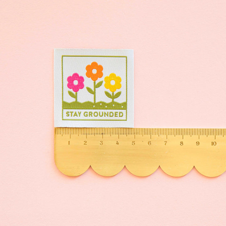 Webetiketten von Sarah Hearts: Stay Grounded (4 Stück)