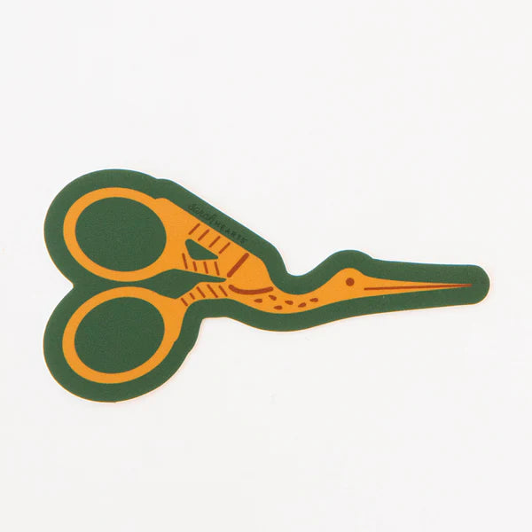 Sticker von Sarah Hearts: Stork Embroidery Scissor