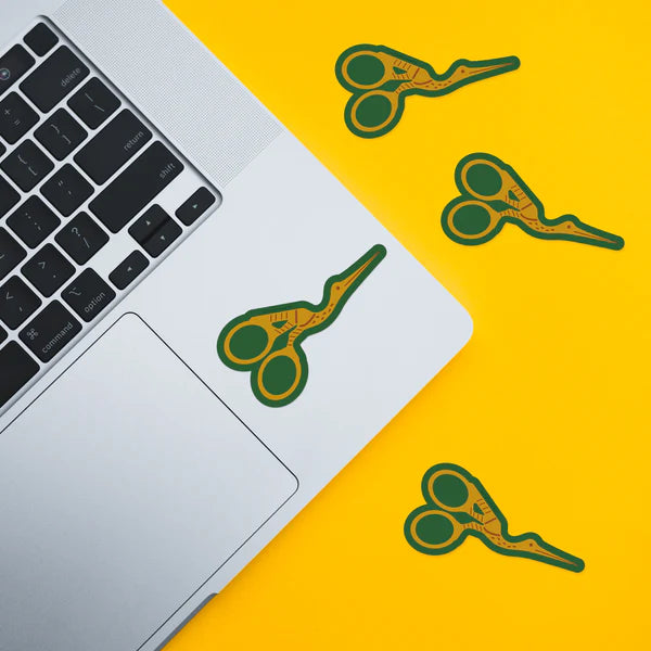 Sticker von Sarah Hearts: Stork Embroidery Scissor