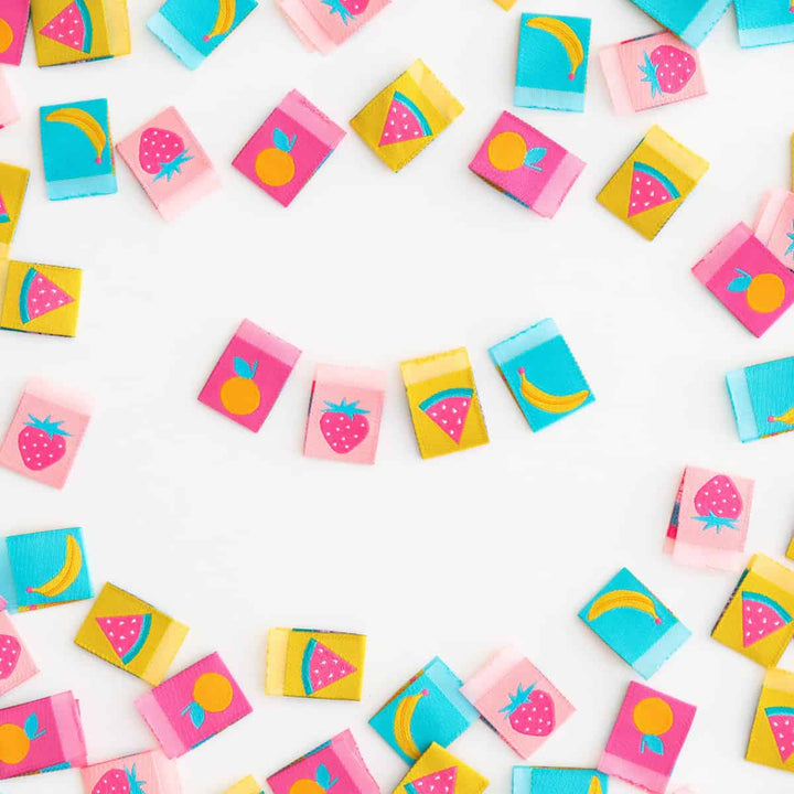 Webetiketten von Sarah Hearts: Summer Fruits Multipack (8 Stück)