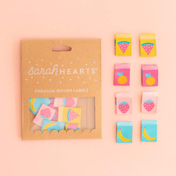 Webetiketten von Sarah Hearts: Summer Fruits Multipack (8 Stück)