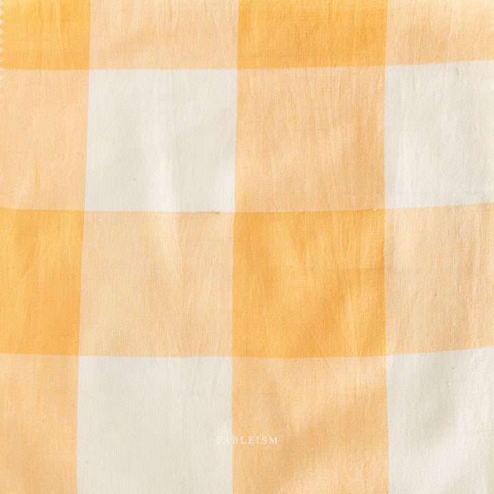 Fableism - The House That Lars Built - Swedish Holiday - Plaid in Goldenrod