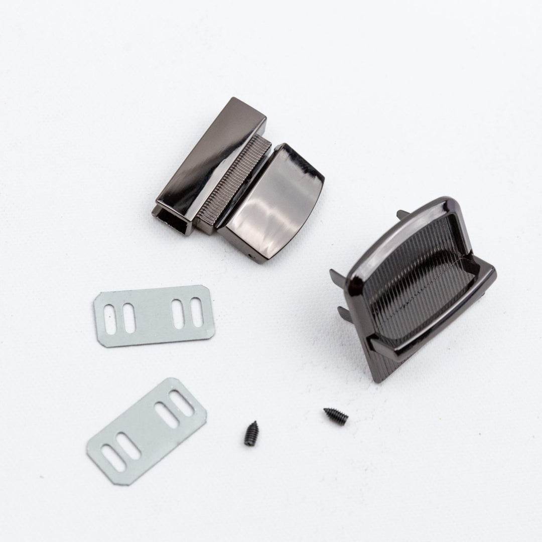 Steckschloss "Sylt" in Gunmetal (33mm breit)