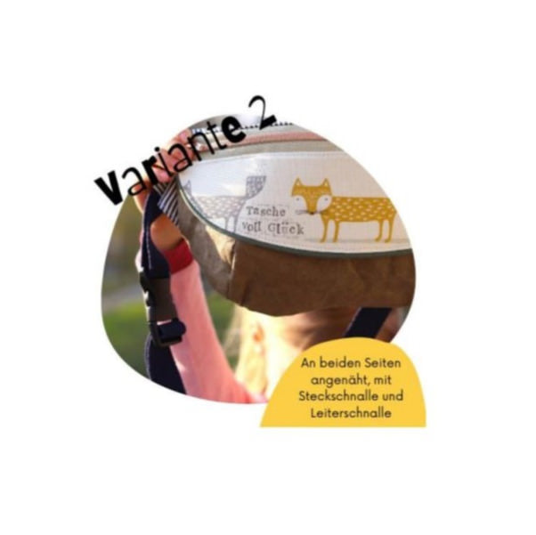 Set "Tasche voll Glück" passend zu Variante 2 in Gold (2-teilig) für Gurtbänder bis zu 40mm