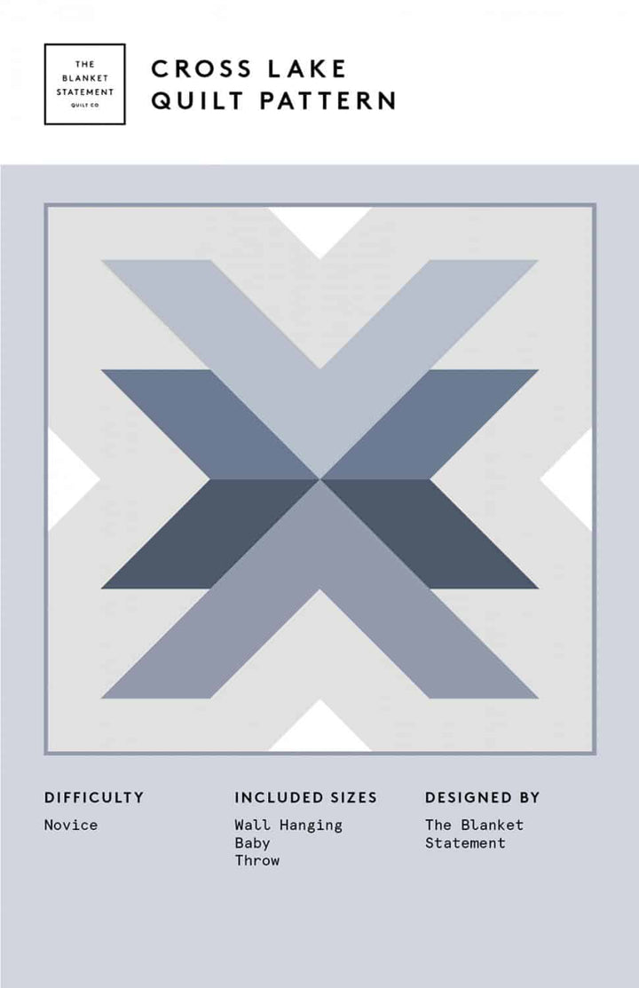 Quilt-Schnittmuster "Cross Lake" (englisch)