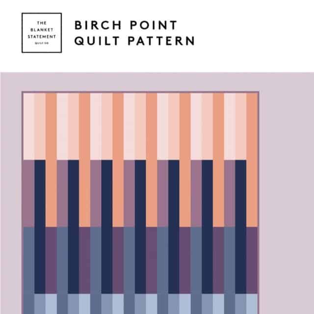 Schnittmuster Quilt "Birch Point " von The Blanket Statement (English)