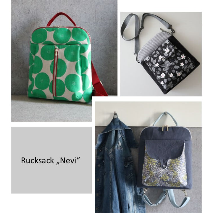 Schnittmuster Tasche - Rucksack Nevi - Frau Schnitte - eBook