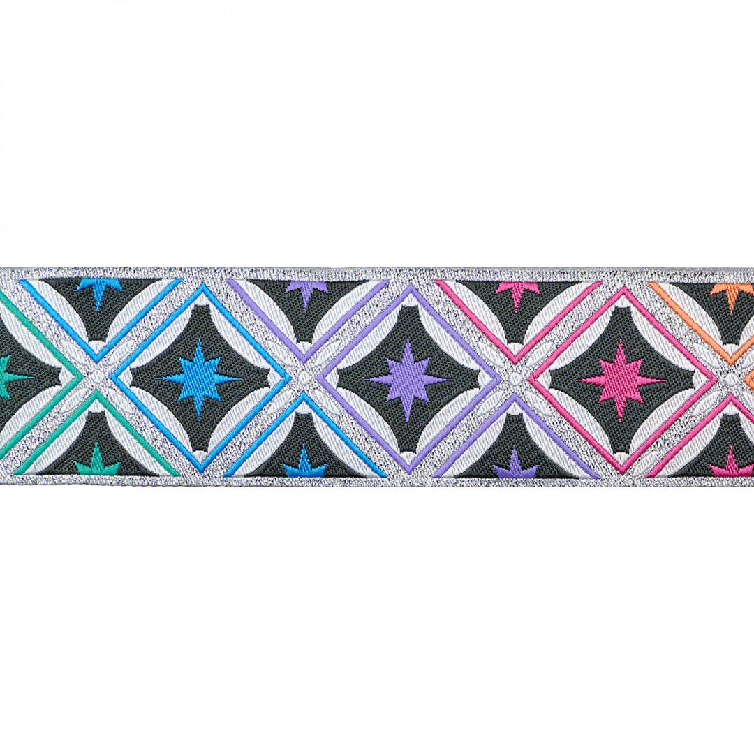 Webband Tula Pink für Renaissance Ribbons "Stargazer" in Metallic Storm