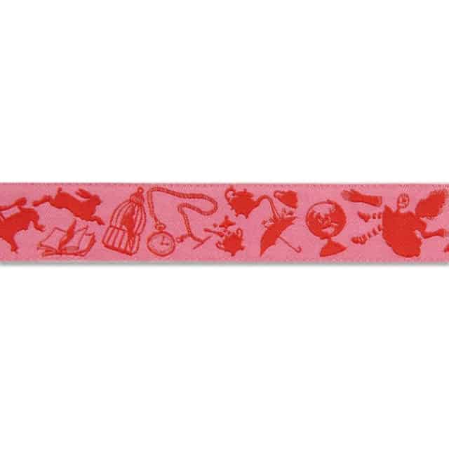 Webband Tula Pink Curiouser and Curiouser "Down the Rabbit Hole" in Pink