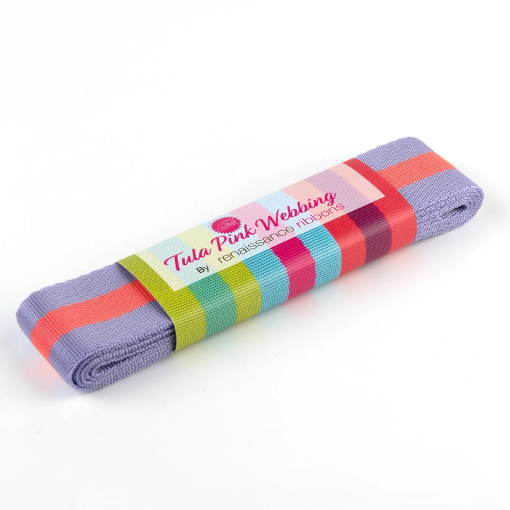 Gurtband Tula Pink in Lavender and Pink - Länge ca. 1,80m