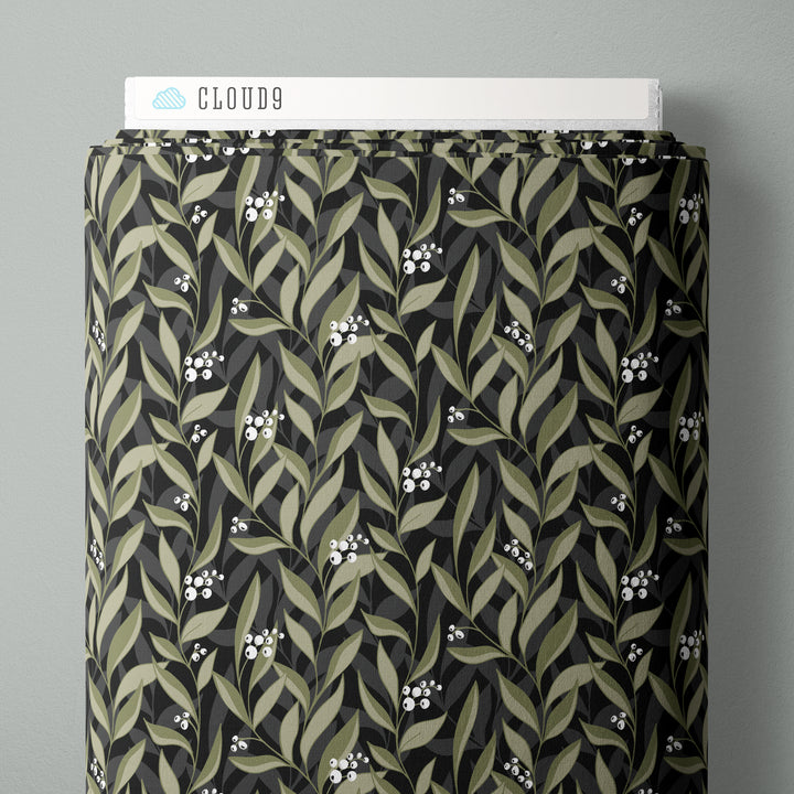 Cloud9 – Lisee Ree Designs – Twilight Reverie – Nightvine in Ebony/Moss