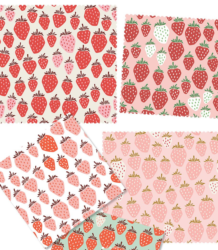 Cotton+Steel - Loes van Oosten - Under the Apple Tree II - Queen Of Berries in Summer&