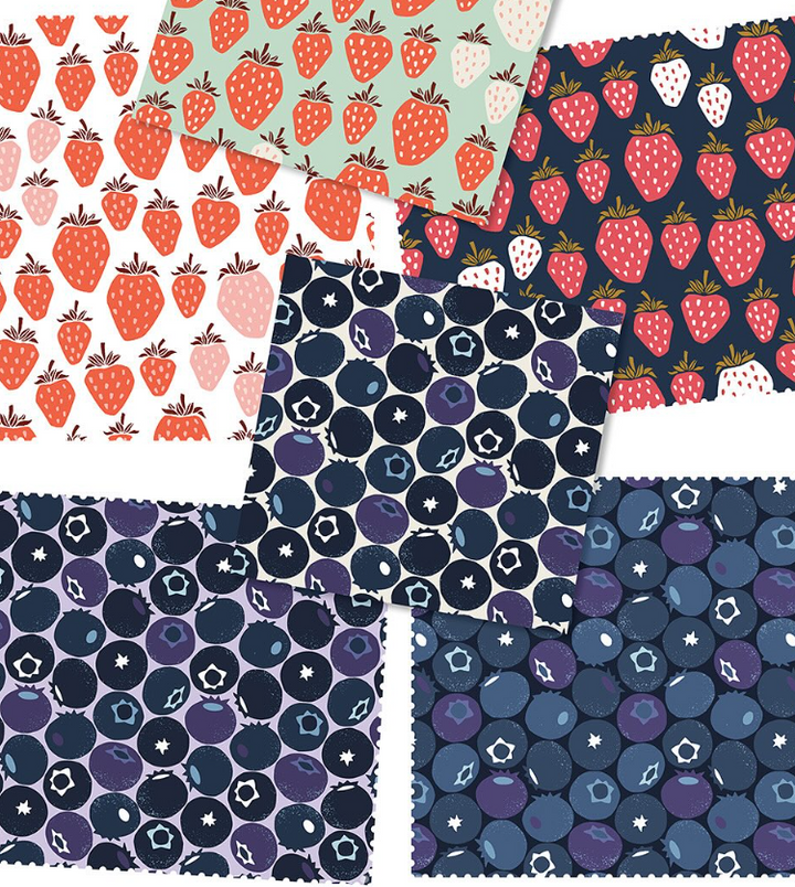 Cotton+Steel - Loes van Oosten - Under the Apple Tree II - Queen Of Berries in Summer&