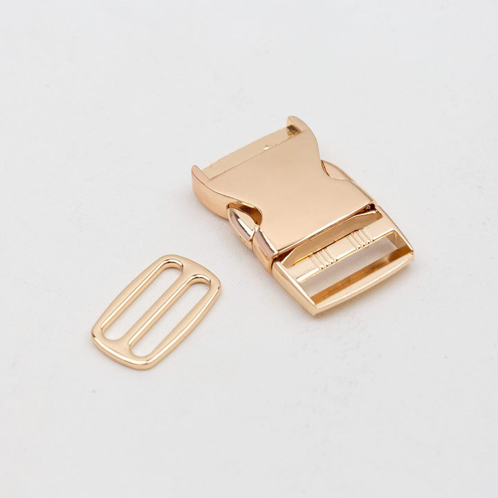 Set "Tasche voll Glück" passend zu Variante 2 in Gold (2-teilig) für Gurtbänder bis zu 30mm
